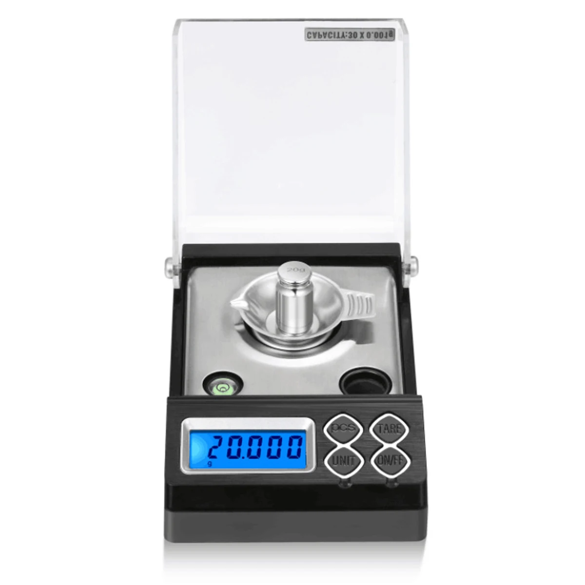 50g/0.001g High Precisions Professional Digital Milligram Scale Mini Electronic Balance Powder Scale Gold Jewelry Carat Scale
50g/0.001g High Precisions Professional Digital Milligram Scale Mini Electronic Balance Powder Scale Gold Jewelry Carat Scale