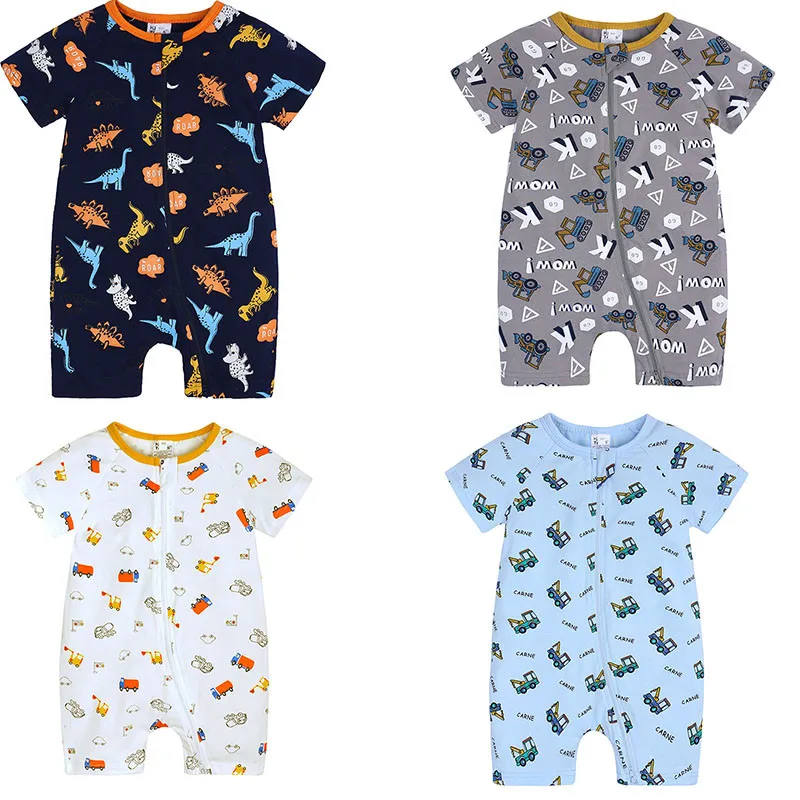 Summer Infant Baby Rompers Short Sleeve Print Dinosaur/Engineering Vehicle Cotton Jumpsuit Kids Home Wear
Summer Infant Baby Rompers Short Sleeve Print Dinosaur/Engineering Vehicle Cotton Jumpsuit Kids Home Wear