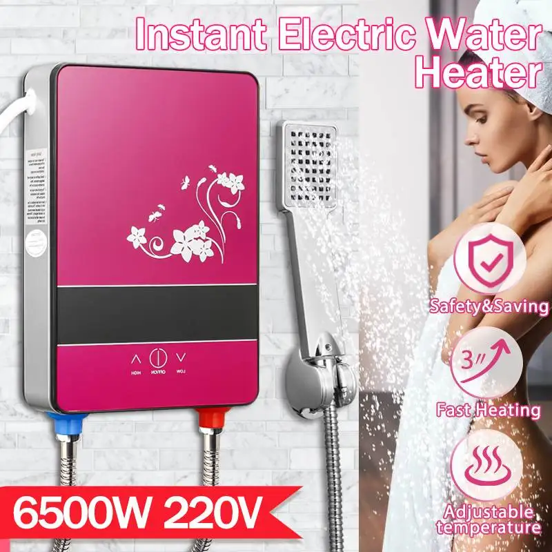 6500W 220V электрический водонагреватель Tankless мгновенный набор Ванная комната самопроверка автоматически Безопасность с Душевая насадка
6500W 220V электрический водонагреватель Tankless мгновенный набор Ванная комната самопроверка автоматически Безопасность с Душевая насадка