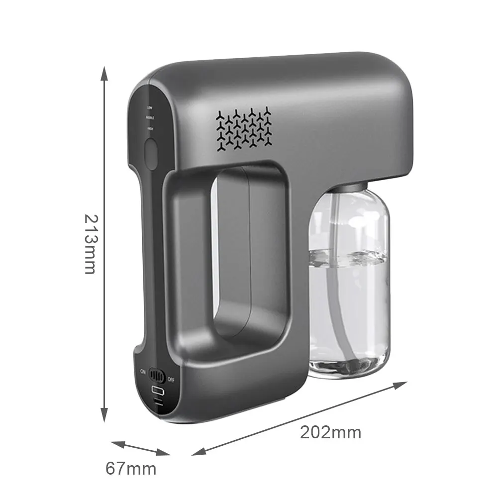 Nano Steam Gun Handheld Large Capacity USB Rechargeable Spray Nano Atomizer for Home, Office, School or Garden
Nano Steam Gun Handheld Large Capacity USB Rechargeable Spray Nano Atomizer for Home, Office, School or Garden