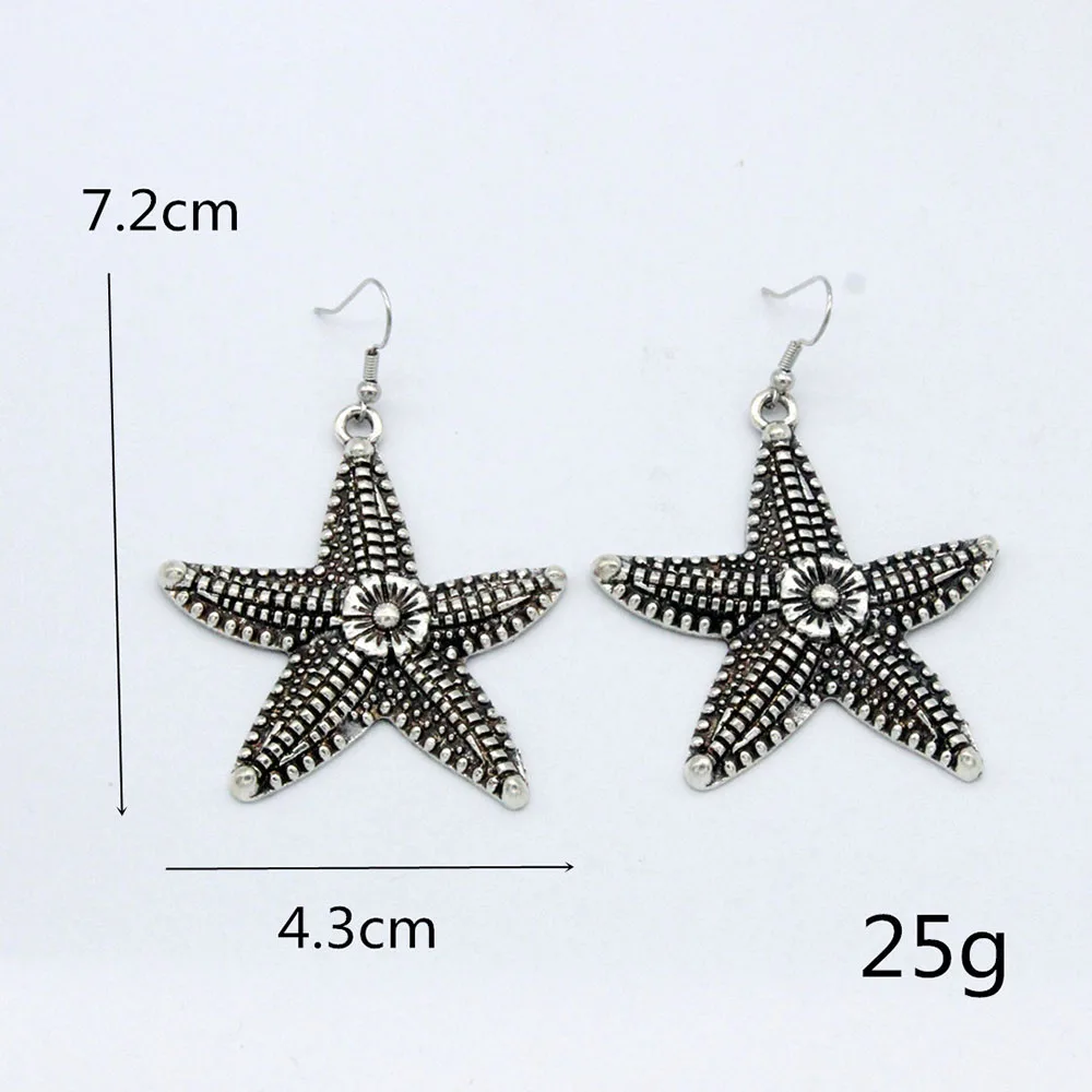 Creative new ethnic style Bohemian star retro personality earrings fashion starfish earrings female earrings
Creative new ethnic style Bohemian star retro personality earrings fashion starfish earrings female earrings