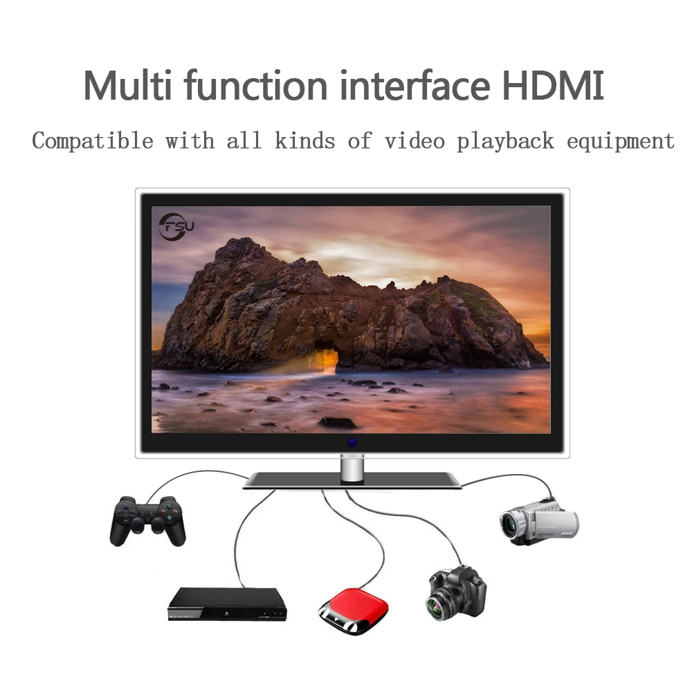 Высокоскоростной кабель 4K с HDMI на 2 0 для Xiaomi проектора Nintendo Switch PS4 телевизора TVBox