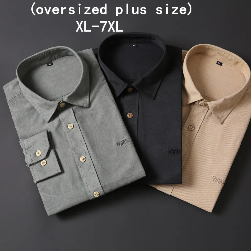 Мужская классическая рубашка с длинным рукавом, 6XL, 7XL, 8XL
Мужская классическая рубашка с длинным рукавом, 6XL, 7XL, 8XL