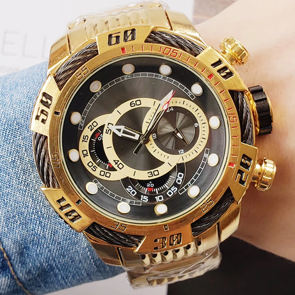 Black Gold INVICTO Original Men's Quartz Movement Wrist Watch Best Quality Stainless Steel Fashion Reloj De HombreG Dropshipping
Black Gold INVICTO Original Men's Quartz Movement Wrist Watch Best Quality Stainless Steel Fashion Reloj De HombreG Dropshipping