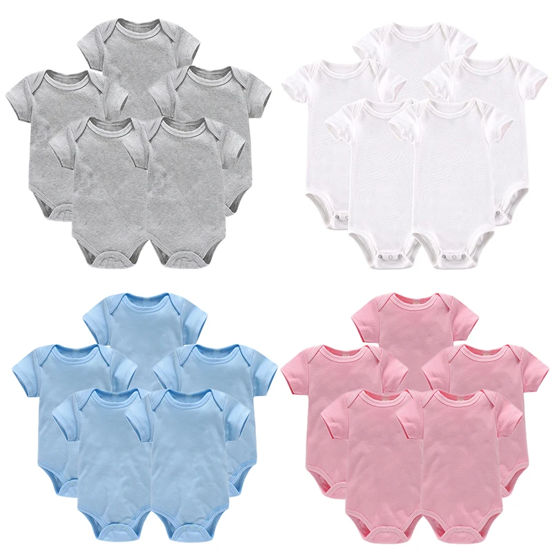 Unisex 5 Pack Short Baby Clothes 100% Cotton For Girls Boys Sleeve Bodysuit Onesie
Unisex 5 Pack Short Baby Clothes 100% Cotton For Girls Boys Sleeve Bodysuit Onesie