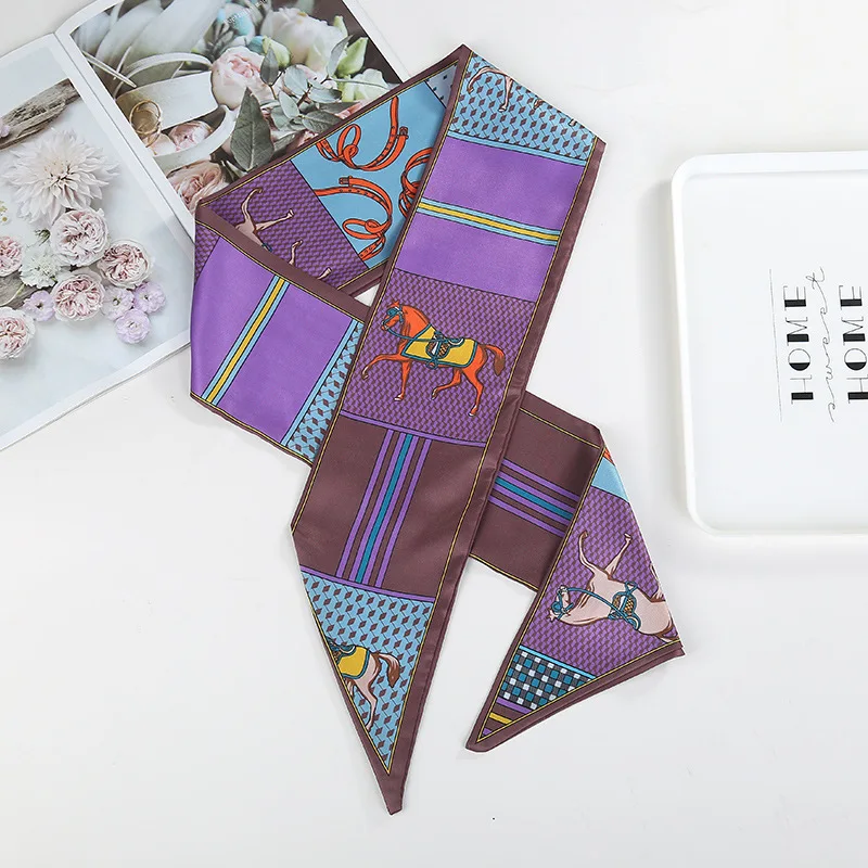 luxury silk scarf women long print hijab hair band small neck scarves Handle Bag Ribbons pony
luxury silk scarf women long print hijab hair band small neck scarves Handle Bag Ribbons pony