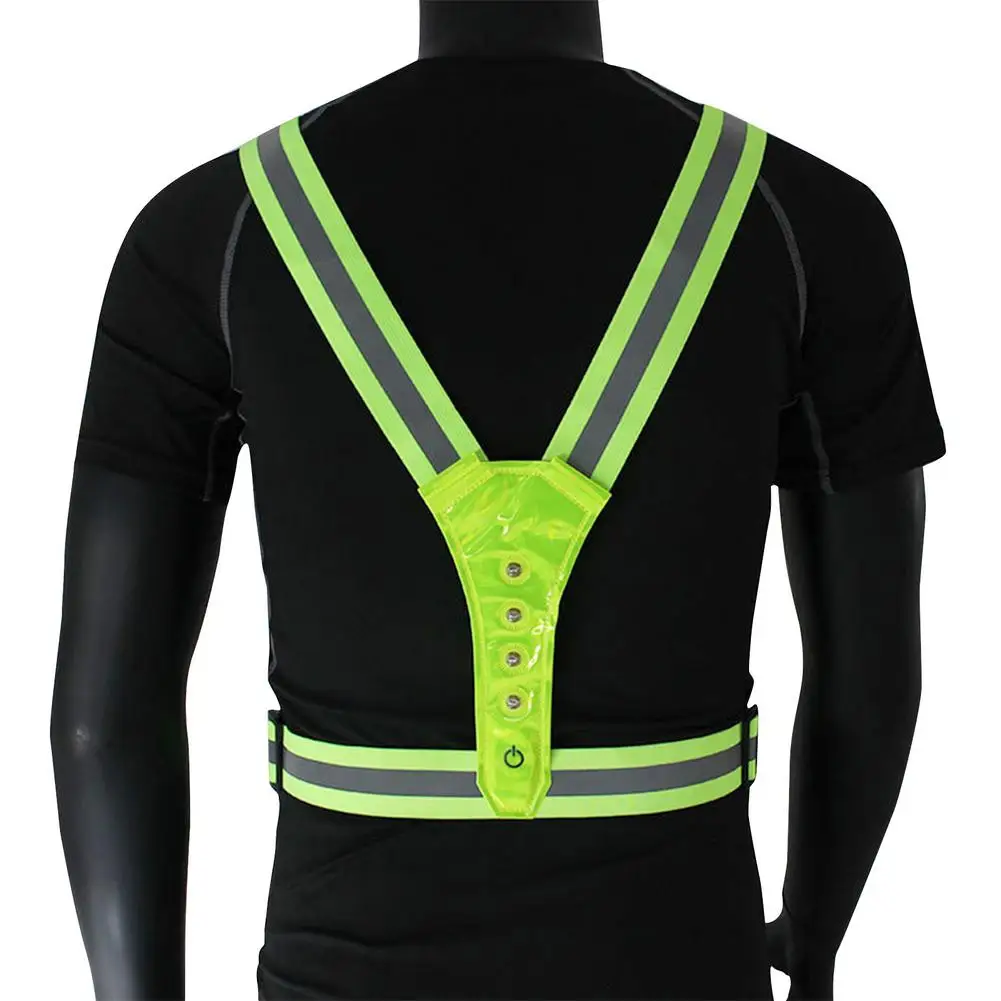 Cycling LED Signal Vest 360 Degree Visible Reflective Vest Elastic Adjustable Night Running Safety Lighting Warning Vest Belt
Cycling LED Signal Vest 360 Degree Visible Reflective Vest Elastic Adjustable Night Running Safety Lighting Warning Vest Belt