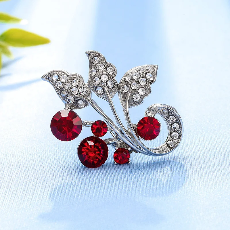 Fashion new flower brooch high-grade simple diamond leaf brooch brooch clothing men and women accessories wholesale and retail
Fashion new flower brooch high-grade simple diamond leaf brooch brooch clothing men and women accessories wholesale and retail