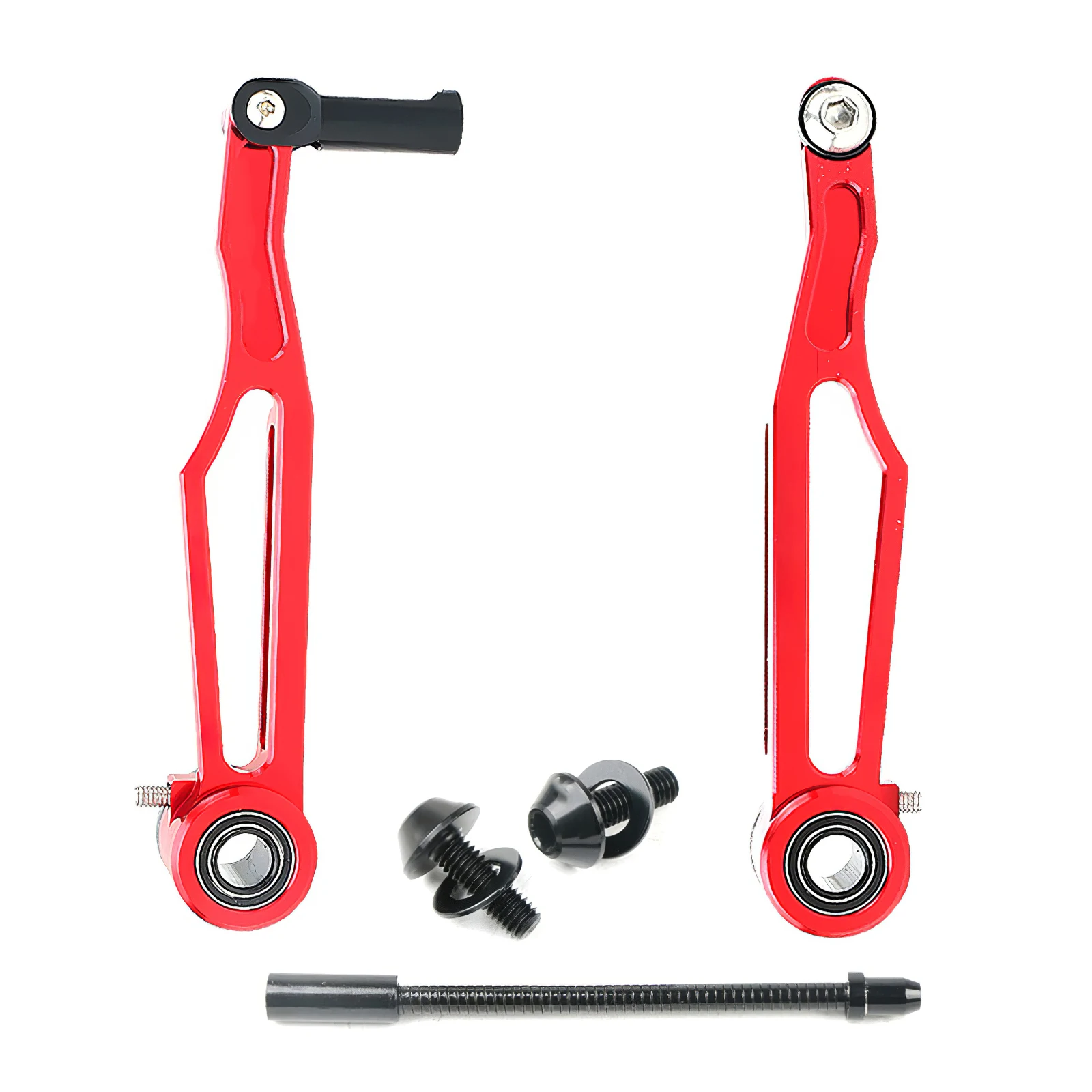 

Short Arm V-Brake One Pair Of Bike Brake Arm Aluminum Alloy V-Brake Hollow Bicycle Parts Quick Response Arm For Mountain Folding