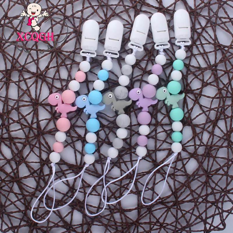 XCQGH новая детская цепочка для соски Детская силиконовая против потери креативная