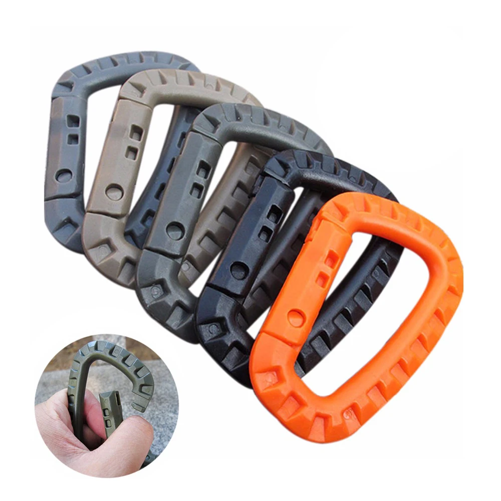 5pcs L Size 8.5cm Tactical Backpack Buckle Fast Tactical Carabiner Plastic Hook D Shape Mosqueton EDC Gear For Outdoor Camping
5pcs L Size 8.5cm Tactical Backpack Buckle Fast Tactical Carabiner Plastic Hook D Shape Mosqueton EDC Gear For Outdoor Camping