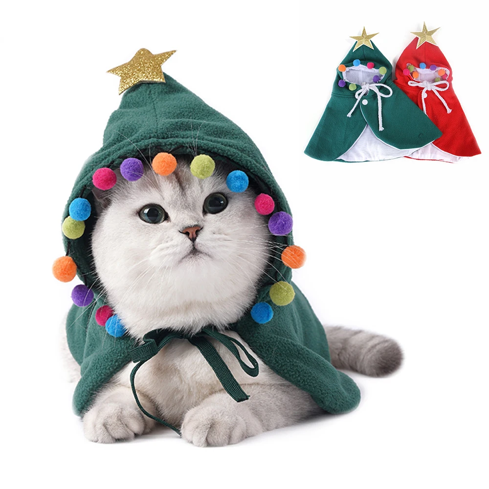 Cat Christmas Cloak Funny Dog Cat Costume Warm Halloween Disguise Cat Hooded Clothes for Small Dogs Pet Photos Props Accessories
Cat Christmas Cloak Funny Dog Cat Costume Warm Halloween Disguise Cat Hooded Clothes for Small Dogs Pet Photos Props Accessories