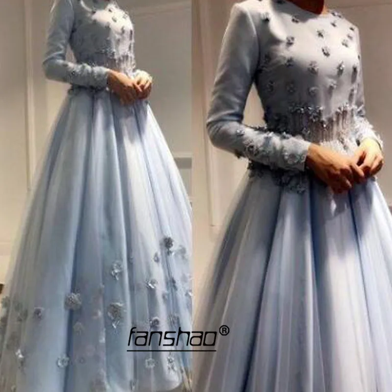 Custom Made Muslim Evening Dresses A-line Long Sleeves 3D Flowers Islamic Dubai Saudi Arabic Long Prom Evening Gown Prom Dress
Custom Made Muslim Evening Dresses A-line Long Sleeves 3D Flowers Islamic Dubai Saudi Arabic Long Prom Evening Gown Prom Dress