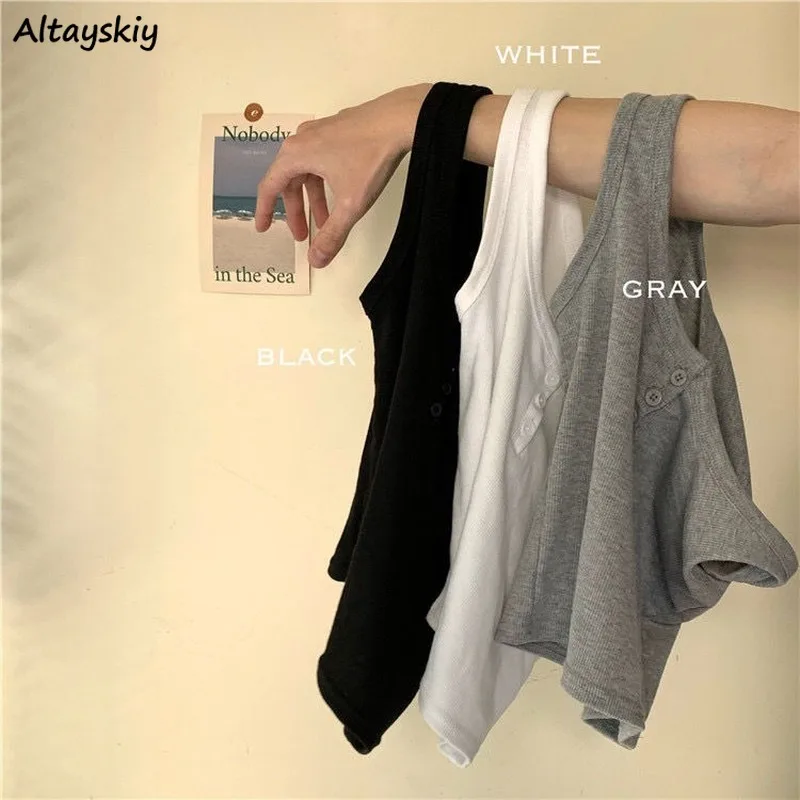 Майка женская однотонная Базовая на пуговицах, Модный популярный укороченный топ для отдыха в Корейском стиле, универсальная уличная одежд...
Майка женская однотонная Базовая на пуговицах, Модный популярный укороченный топ для отдыха в Корейском стиле, универсальная уличная одежд...