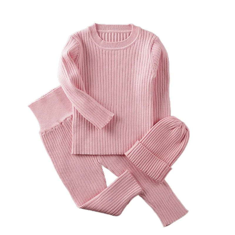 2021 Spring 0-24M Ribbed Baby Girl Clothes Set Knitted Boys Set Sweaters+pants 3pcs Kids Clothing Girls Cotton Knitted Suits
2021 Spring 0-24M Ribbed Baby Girl Clothes Set Knitted Boys Set Sweaters+pants 3pcs Kids Clothing Girls Cotton Knitted Suits