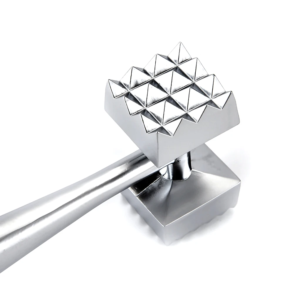 1Pcs Kitchen Multifunction Meat Hammer Two Sides Loose Tenderizers Portable Steak Pork Tools Stainless Steel Cooking Tools