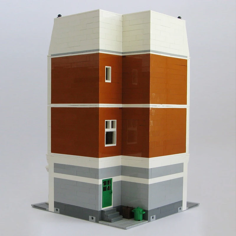 BuildMOC городская уличная серия яркий любимый Belle Hotle модель магазина невесты