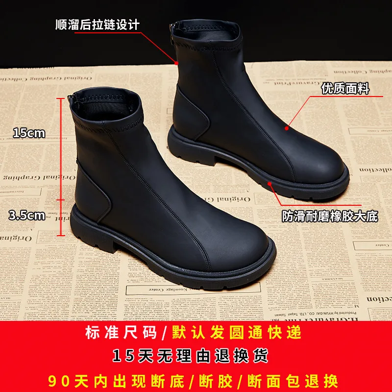 Flat Bottomed Women Boots Thick Bottomed In The Tube Warm Single Boots Thin Boots Winter Plus Velvet Waterproof Snow Boots
Flat Bottomed Women Boots Thick Bottomed In The Tube Warm Single Boots Thin Boots Winter Plus Velvet Waterproof Snow Boots