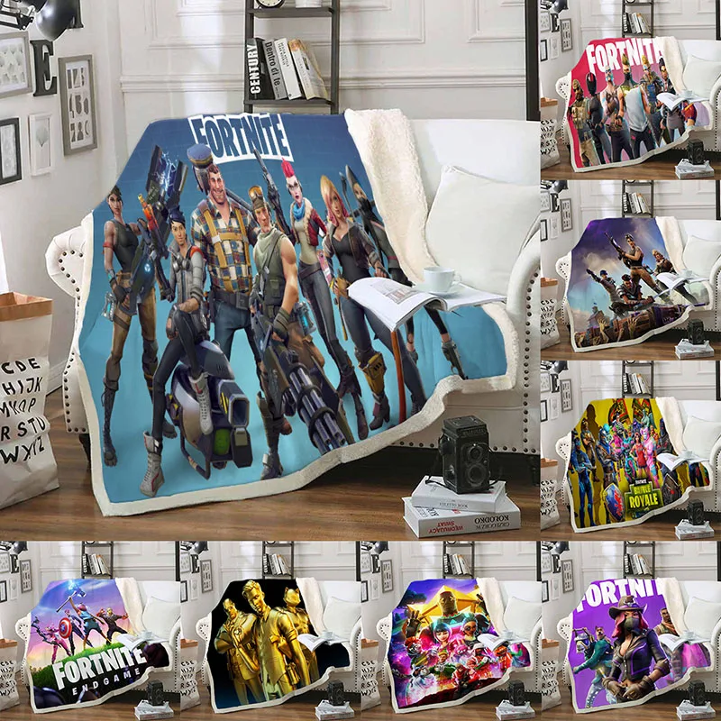 NEW Fortnite 3D Printed Fleece Blanket for Beds Hiking Picnic Thick Quilt Bedspread Throw Blanket
NEW Fortnite 3D Printed Fleece Blanket for Beds Hiking Picnic Thick Quilt Bedspread Throw Blanket