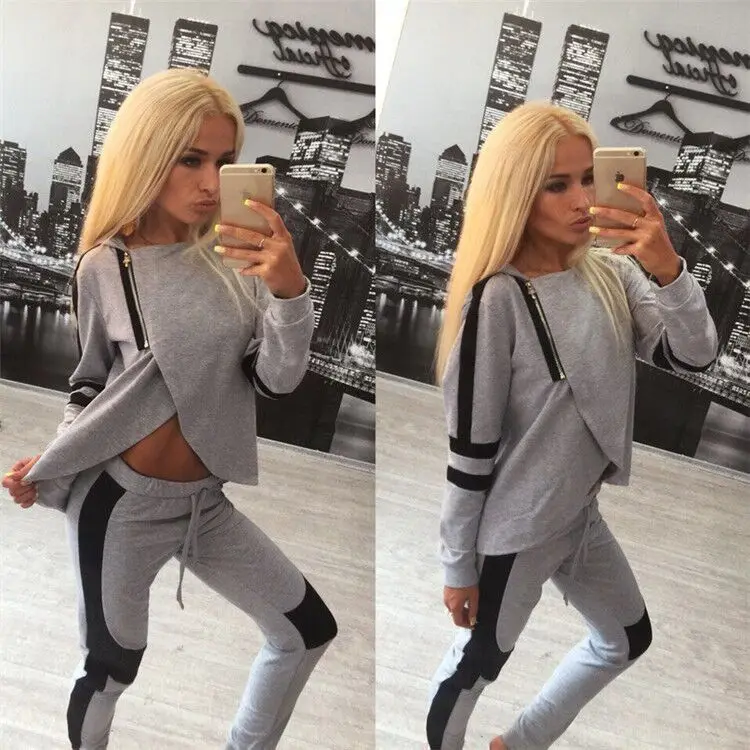 Suit Set 2020 Women Tracksuit Two-piece Sport Style Outfit Jogging Sweatshirt Fitness Lounge Sportwear
Suit Set 2020 Women Tracksuit Two-piece Sport Style Outfit Jogging Sweatshirt Fitness Lounge Sportwear