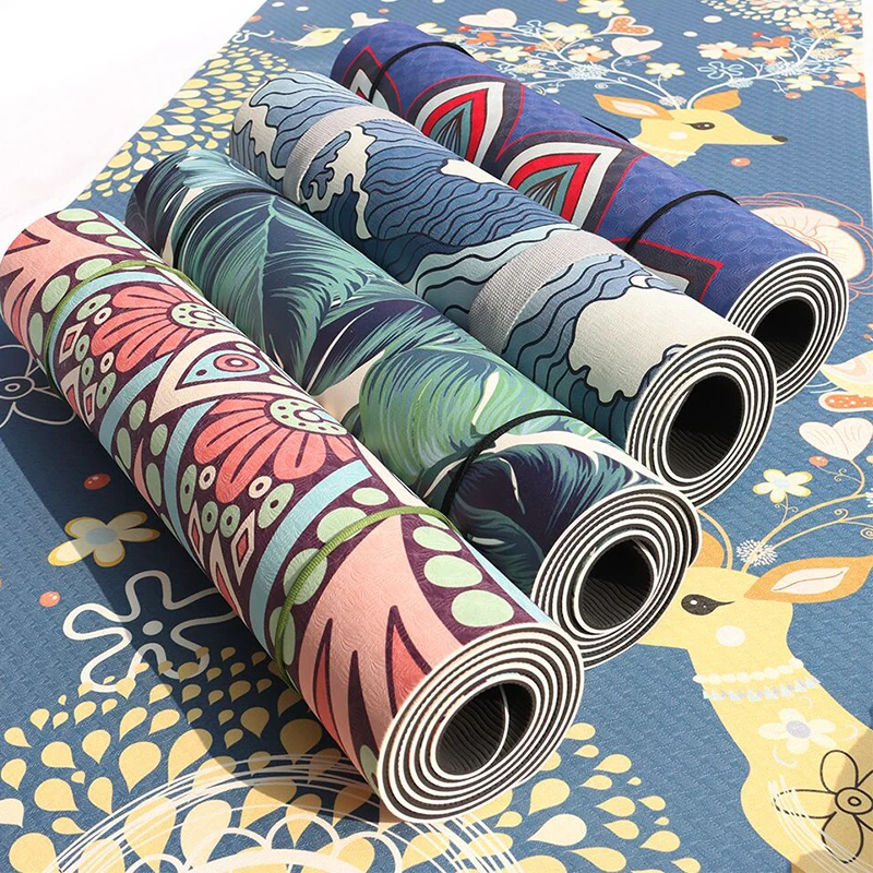 High Quality 1830x610mm 6mm Thickness TPE Printed Yoga Mat Beauty of Yoga Cushion
High Quality 1830x610mm 6mm Thickness TPE Printed Yoga Mat Beauty of Yoga Cushion