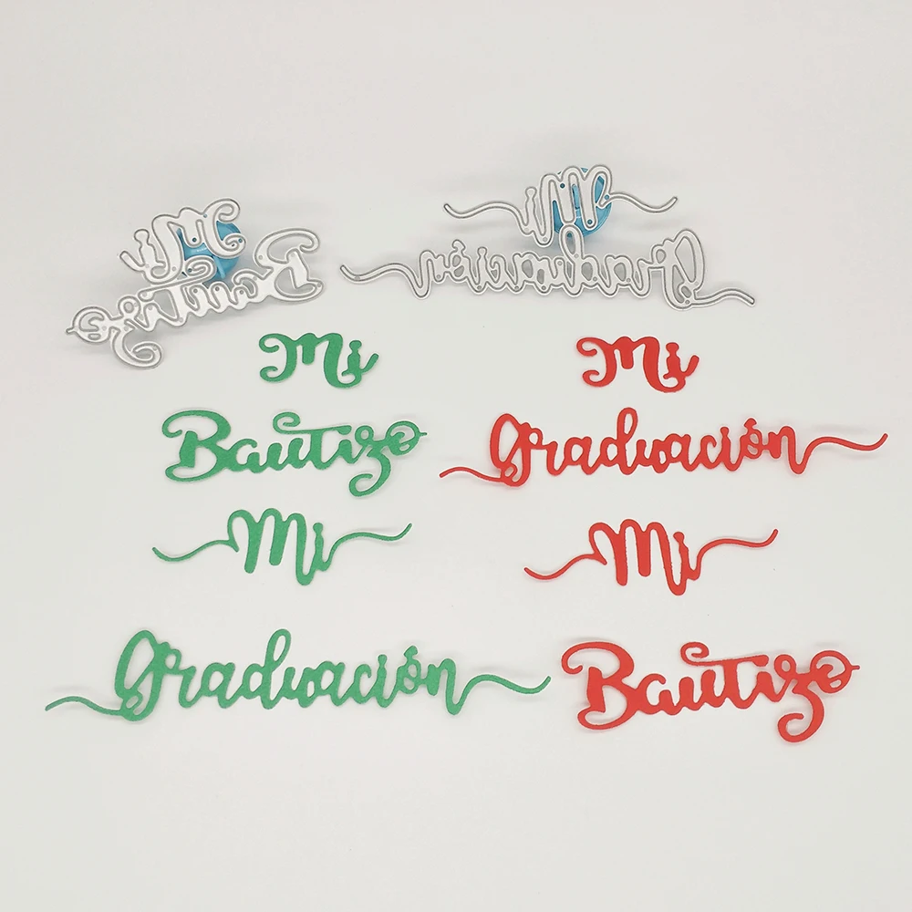 Portuguese phrase my graduation ceremony metal cutting dies scrapbook DIY photo album decoration card
Portuguese phrase my graduation ceremony metal cutting dies scrapbook DIY photo album decoration card