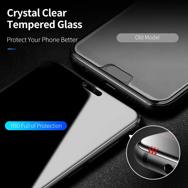 YBD Tempered Glass On For Huawei P smart P20 lite 2019 Screen Protector Y5 Y6 Y7 Y9 Protective Film | Мобильные телефоны и