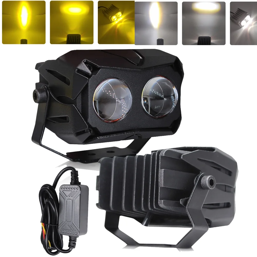 Lens Dual Colors Motorcycle Projector Headlight Spotlight Moto Bike 8000LM Headlamp Car Fog DRL Driving Lights 12V
Lens Dual Colors Motorcycle Projector Headlight Spotlight Moto Bike 8000LM Headlamp Car Fog DRL Driving Lights 12V