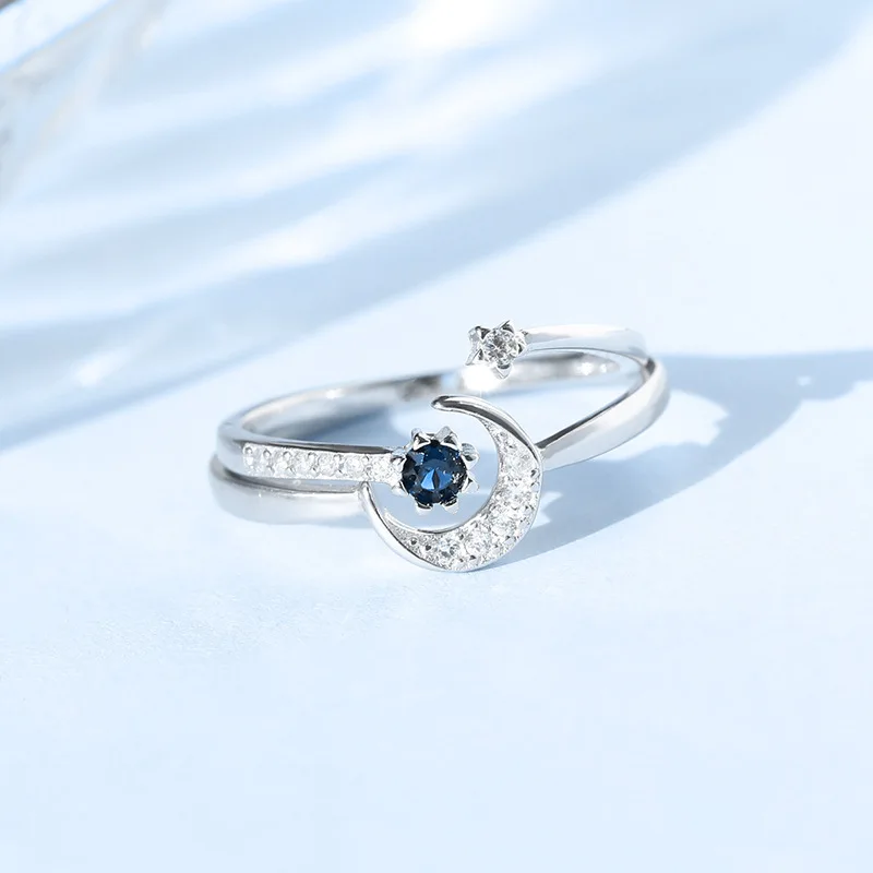 Sun Moon Rhinestone Couple Ring Resizable Silver Color Jewelry Zircon Open Adjustable Rings For Women Men Lady Girl Boy Gift
Sun Moon Rhinestone Couple Ring Resizable Silver Color Jewelry Zircon Open Adjustable Rings For Women Men Lady Girl Boy Gift