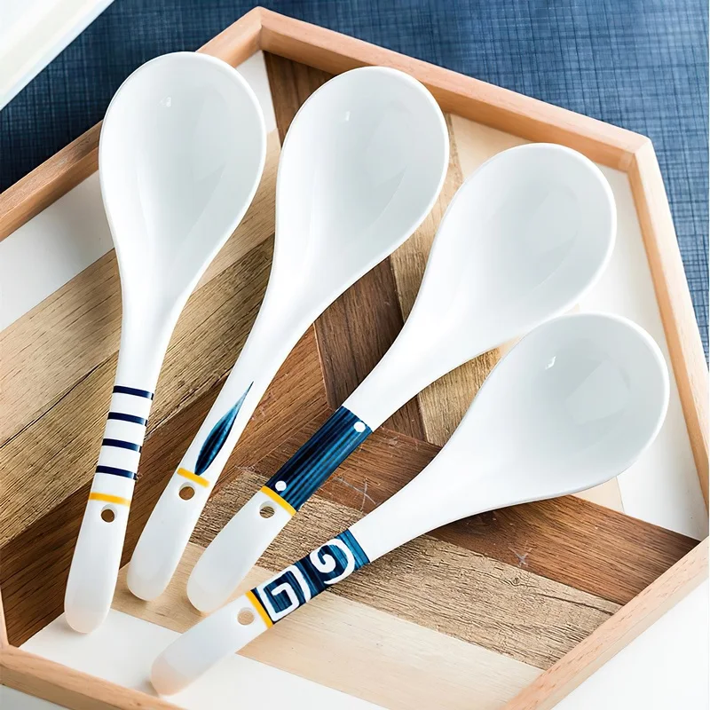 Ceramic Spoon Dinner Rice Soup Scoop Utensil Tool White Handmade Ladle Tableware Dipper Dinnerware Cutlery Home Kitchen Supplies
Ceramic Spoon Dinner Rice Soup Scoop Utensil Tool White Handmade Ladle Tableware Dipper Dinnerware Cutlery Home Kitchen Supplies
