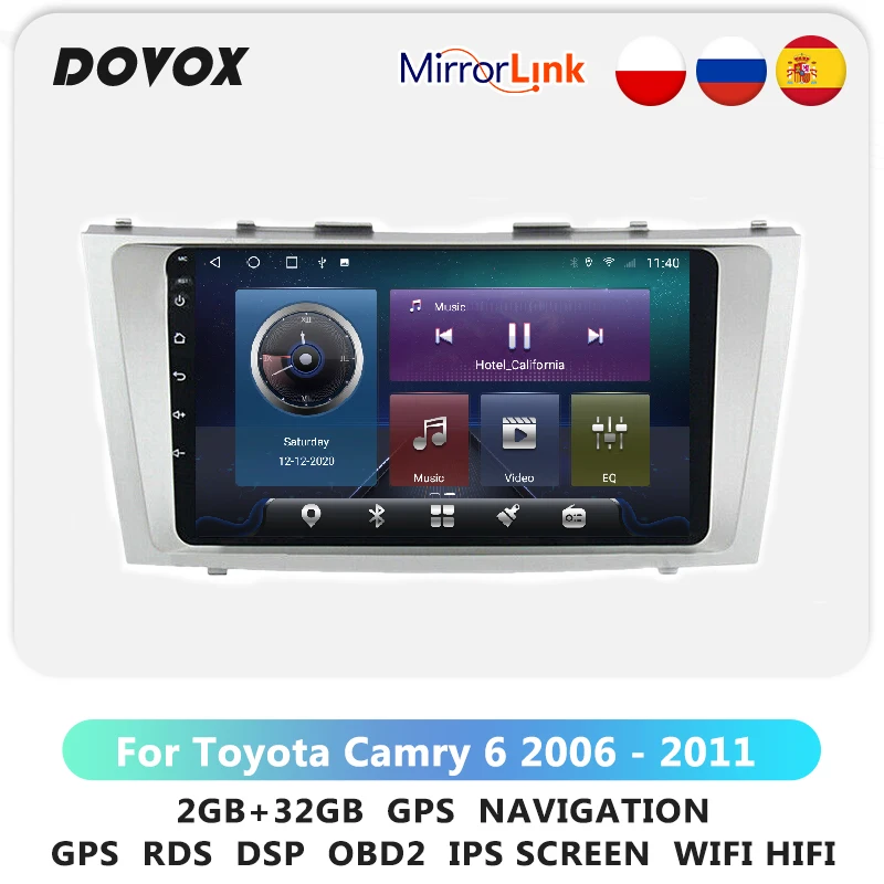 Unit For Toyota Camry 6 XV 40 50 2006 - 2011 Android GPS Car Radio Multimedia Video Player Navigation RDS DSP Wifi 4G 2 Din 2din
Unit For Toyota Camry 6 XV 40 50 2006 - 2011 Android GPS Car Radio Multimedia Video Player Navigation RDS DSP Wifi 4G 2 Din 2din