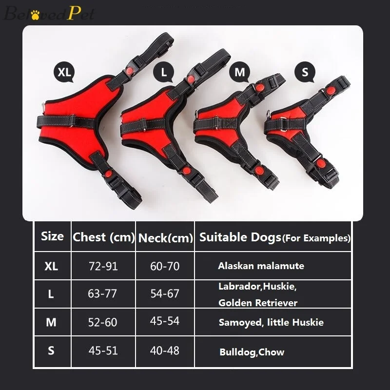 Nylon Heavy Duty Dog Harness Outdoor Walking Training Collar Adjustable Padded Chest Vest For German Shepherd Labrador Large Dog
Nylon Heavy Duty Dog Harness Outdoor Walking Training Collar Adjustable Padded Chest Vest For German Shepherd Labrador Large Dog