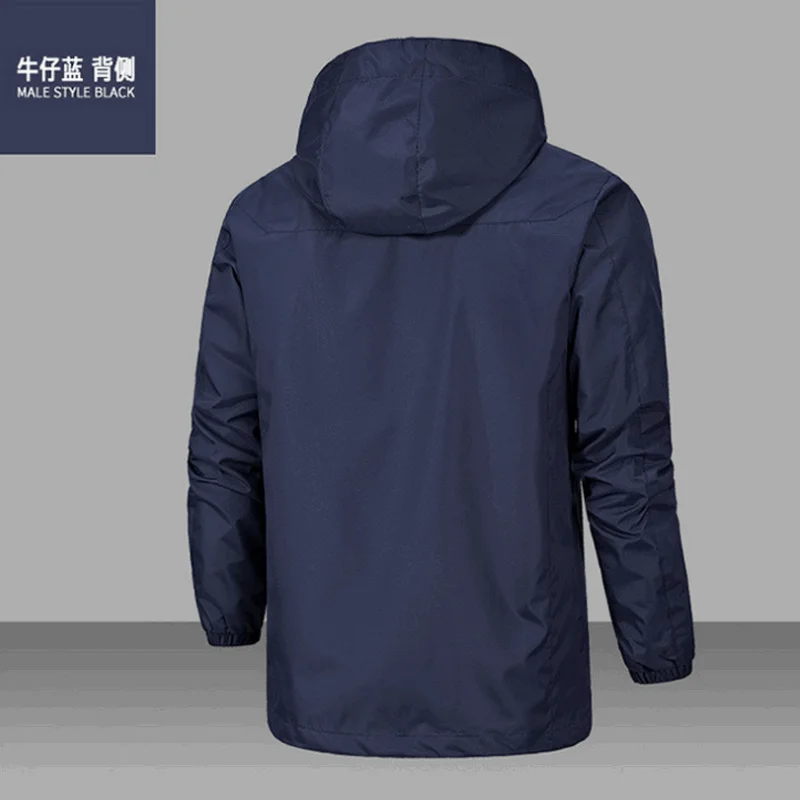 Spring Waterproof Outerwear Jacket Coat Men Black Blue Sport Hooded Windbreaker White Red Male Casual Cardigan Tops
Spring Waterproof Outerwear Jacket Coat Men Black Blue Sport Hooded Windbreaker White Red Male Casual Cardigan Tops