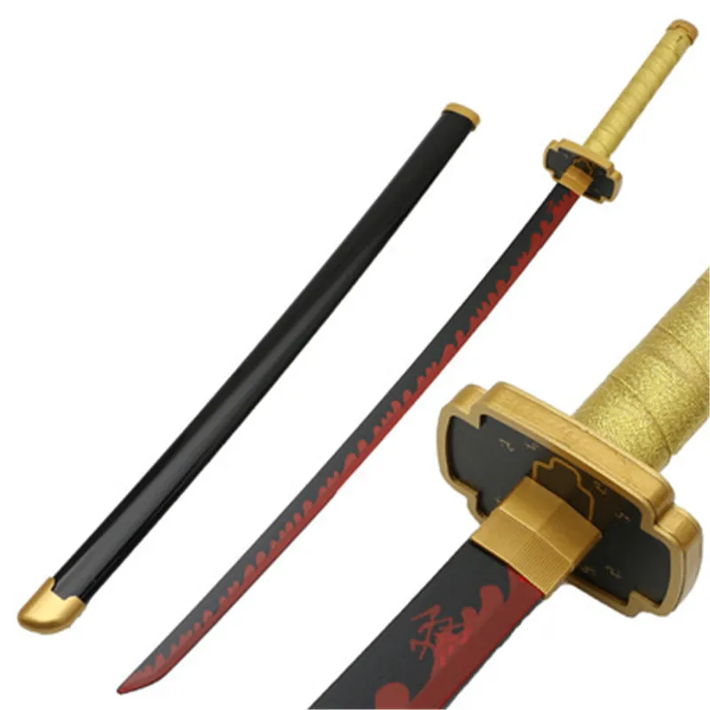 Нож для косплея Kimetsu no Yaiba меч оружие убийца демонов агатцума Zenitsu Satoman Tanjiro Katana 1:1