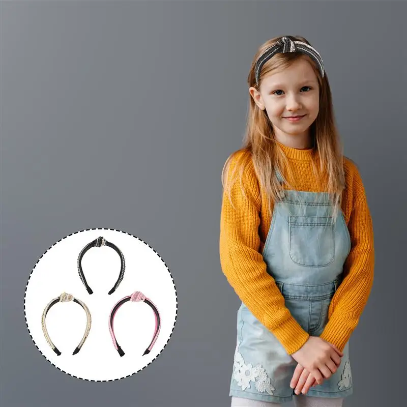 3Pcs Knot Headband Glitter Bejewelled Rhinestone Hairband Hair Accessories Headwear 
3Pcs Knot Headband Glitter Bejewelled Rhinestone Hairband Hair Accessories Headwear