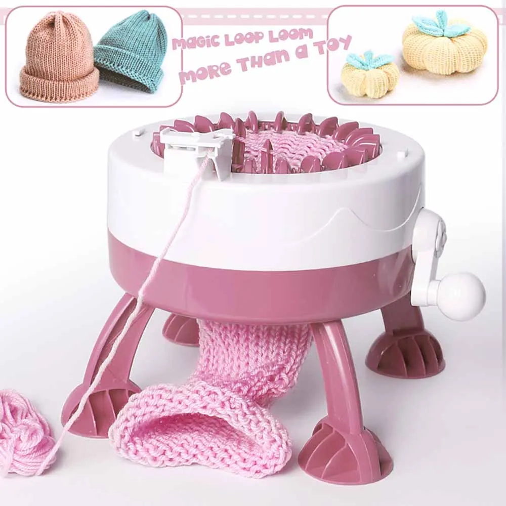 22 Needles Handmade Wool Knitting Machine DIY Hand Knitted Scarf Sweater For Adult Children's Hat Socks Lazy Man Artifact
22 Needles Handmade Wool Knitting Machine DIY Hand Knitted Scarf Sweater For Adult Children's Hat Socks Lazy Man Artifact
