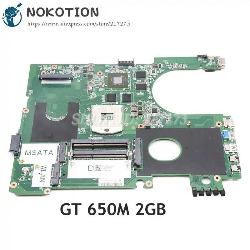 Материнская плата NOKOTION для ноутбука Dell Inspiron 17R 7720, DA0R09MB6H1 CN-072P0M 072P0M DDR3 GT650M, Дискретная графика 
Материнская плата NOKOTION для ноутбука Dell Inspiron 17R 7720, DA0R09MB6H1 CN-072P0M 072P0M DDR3 GT650M, Дискретная графика