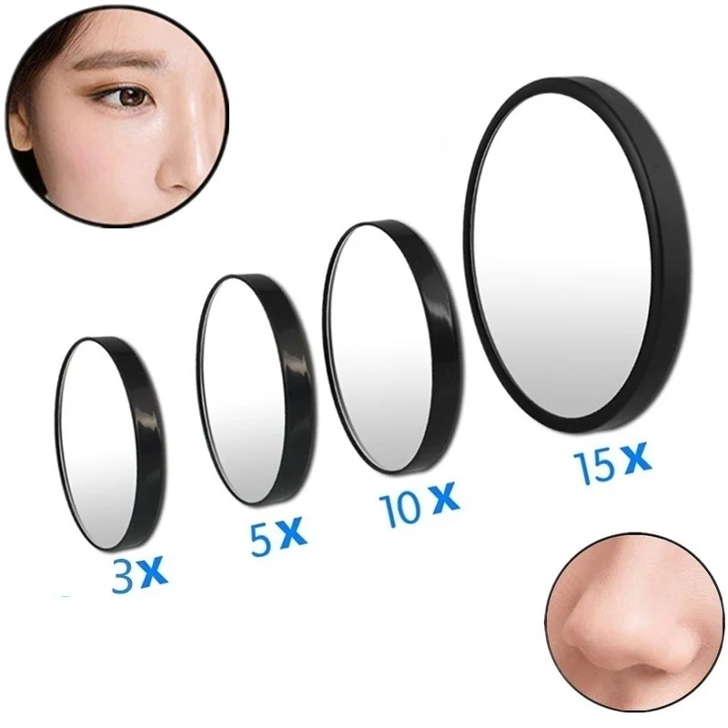 Portable Vanity Mini Pocket Round Magnifying Makeup Mirror 5X 10X 15X With Two Suction Cups Compact Cosmetic Mirror Tool
Portable Vanity Mini Pocket Round Magnifying Makeup Mirror 5X 10X 15X With Two Suction Cups Compact Cosmetic Mirror Tool