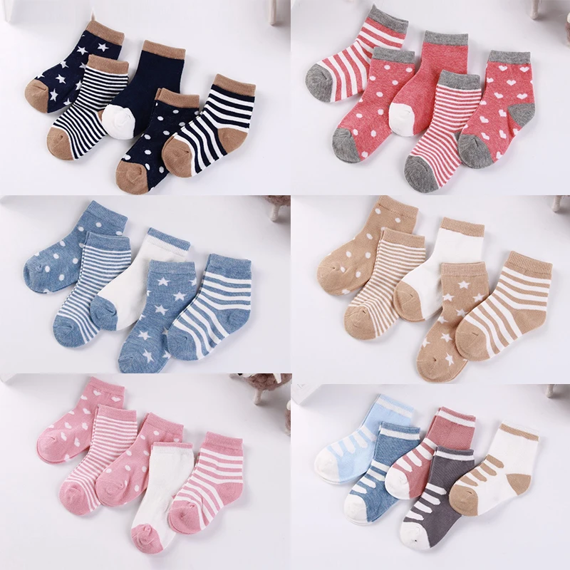 5 Pairs/lot 0 to 6 Years Kids Soft Cotton Socks Boy Girl Baby Cute Cartoon Warm Stripe Dots Fashion School Autumn Winter
5 Pairs/lot 0 to 6 Years Kids Soft Cotton Socks Boy Girl Baby Cute Cartoon Warm Stripe Dots Fashion School Autumn Winter