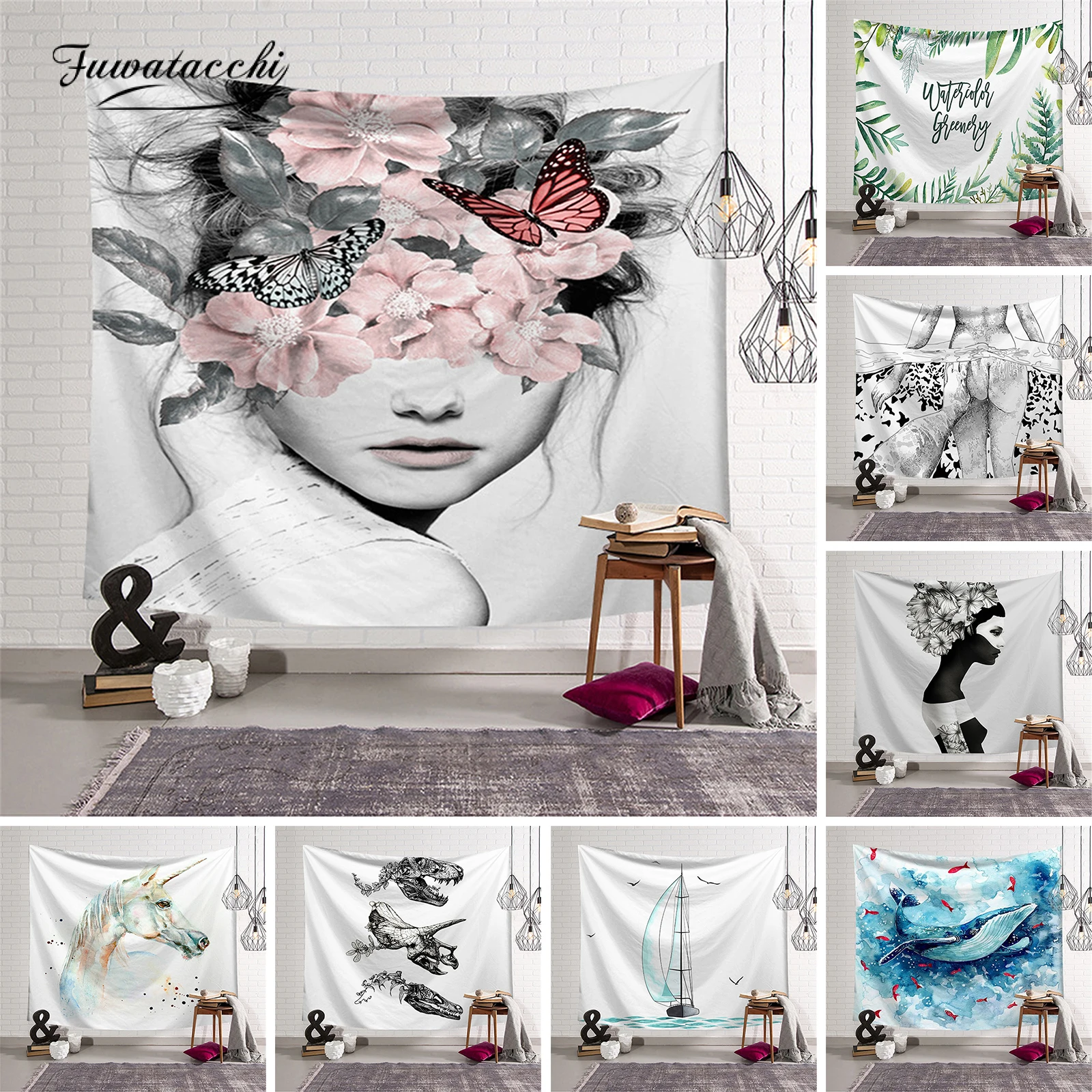 Fuwaiacchi Nordic Illustrations Tapestry Art Bohemian Wall Hanging Bohemian Printed Home Decoration Bedspread Wall Tapestry
Fuwaiacchi Nordic Illustrations Tapestry Art Bohemian Wall Hanging Bohemian Printed Home Decoration Bedspread Wall Tapestry