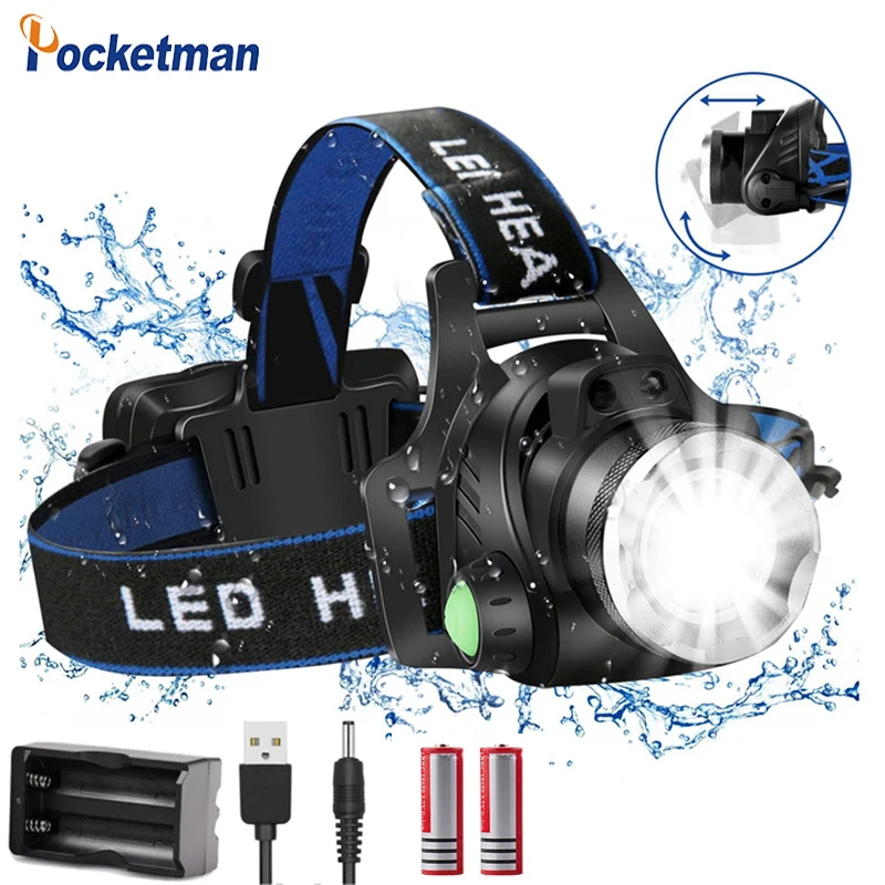 Headlamp Super Bright LED Headlamps 18000lumens Headlight Head Torch Flashlight Head lamp by 18650 battery for Fishing Hunting
Headlamp Super Bright LED Headlamps 18000lumens Headlight Head Torch Flashlight Head lamp by 18650 battery for Fishing Hunting