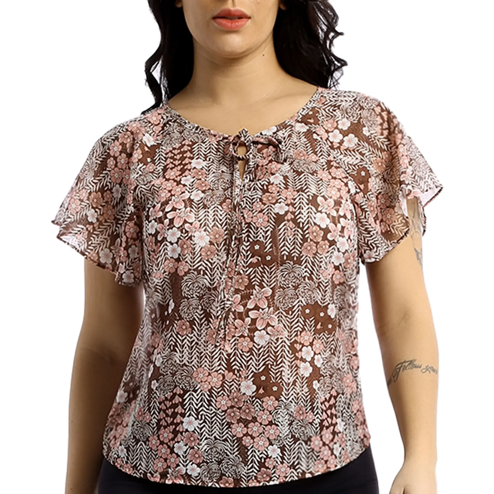 Vintage Floral Print V Neck Lace-up T Shirts Blouse for Women Summer Holiday Casual Loose Short Sleeve Shirt Top Tees Streetwear
Vintage Floral Print V Neck Lace-up T Shirts Blouse for Women Summer Holiday Casual Loose Short Sleeve Shirt Top Tees Streetwear