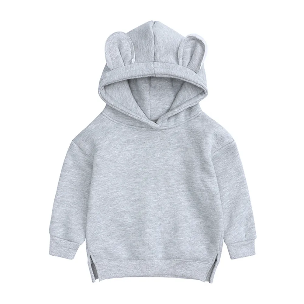 Multicolor Kids Fashion Solid Color Hoodies Baby Boy Girl Hooded Sweatshirt Long Sleeve Pullover Top With Bear Ears Fall Winter
Multicolor Kids Fashion Solid Color Hoodies Baby Boy Girl Hooded Sweatshirt Long Sleeve Pullover Top With Bear Ears Fall Winter