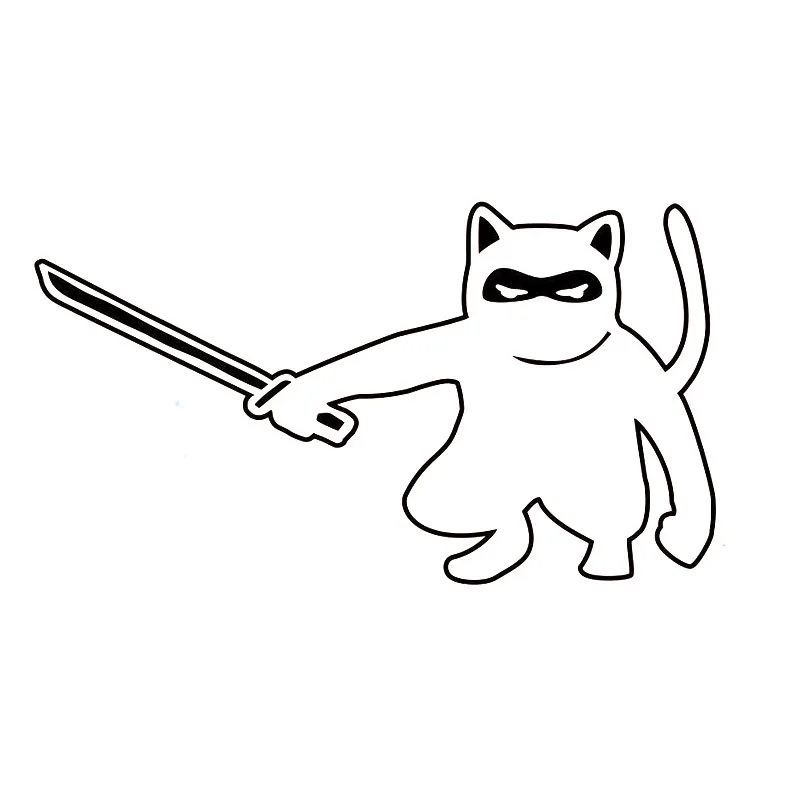 Personality Car Sticker Cartoon Cute Ninja Cat Katana Sword Decal Waterproof and Sunscreen Vinyl Applique,15 Cm* 10cm
Personality Car Sticker Cartoon Cute Ninja Cat Katana Sword Decal Waterproof and Sunscreen Vinyl Applique,15 Cm* 10cm