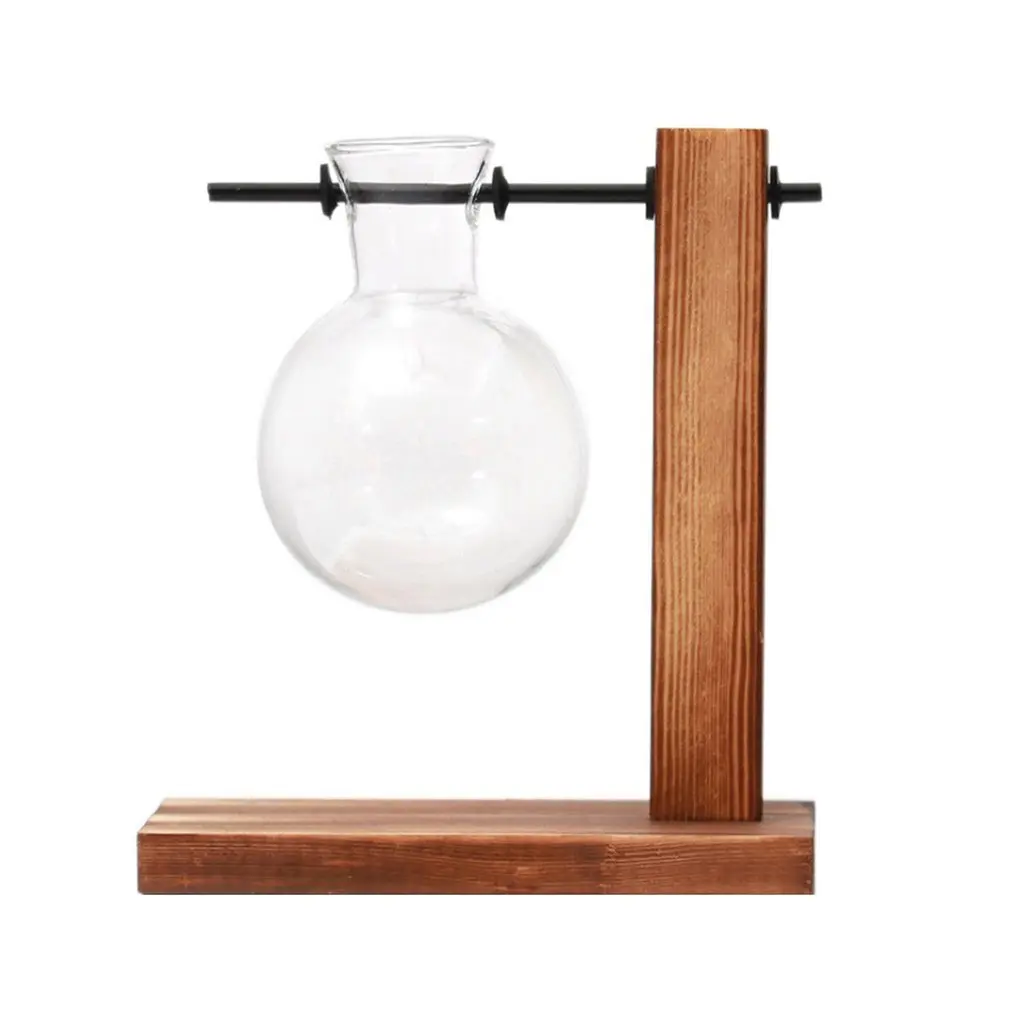 Hydroponic Plant Vases Vintage Flower Pot Transparent Vase Wooden Frame Glass Tabletop Plants Home Decoration
Hydroponic Plant Vases Vintage Flower Pot Transparent Vase Wooden Frame Glass Tabletop Plants Home Decoration