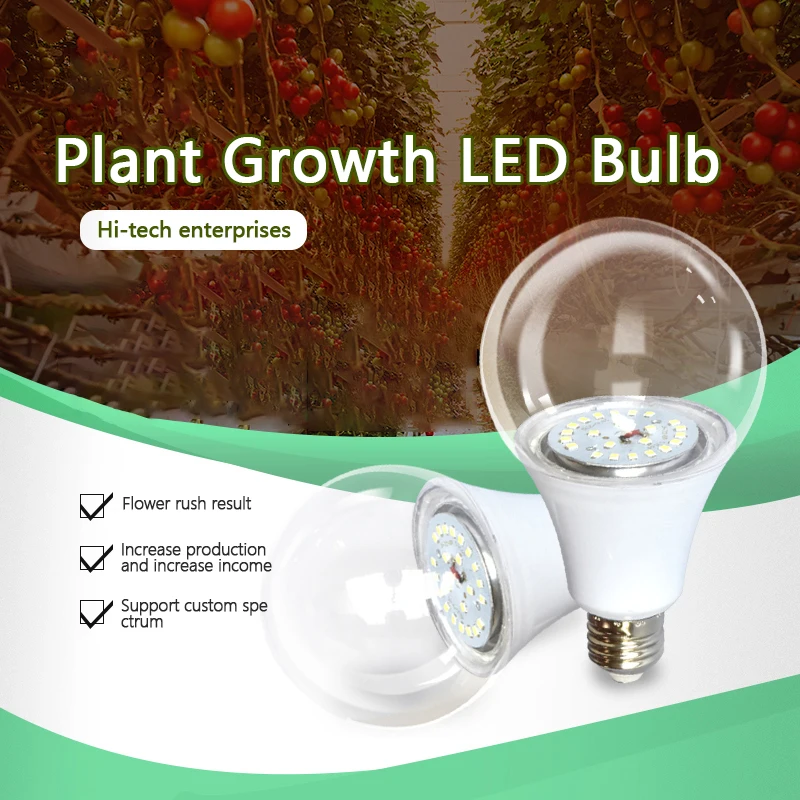 

Лампа полного спектра, светодиодная лампа для роста растений лампочек, освещение для семян, гидро цветов, теплиц, для помещений, сада, E27, Фит...