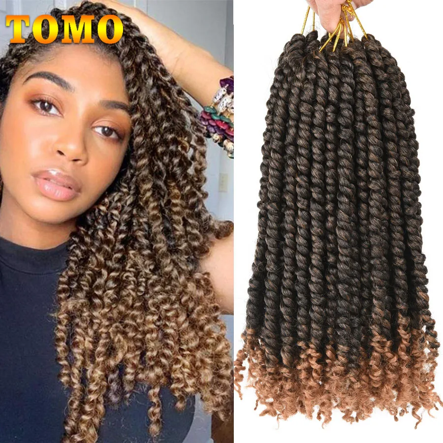 TOMO Senegalese Twist Crochet Braids 12 Inch Passion Twist Curly End Crochet Hair Pre looped Synthetic Braiding Hair Extensions
TOMO Senegalese Twist Crochet Braids 12 Inch Passion Twist Curly End Crochet Hair Pre looped Synthetic Braiding Hair Extensions