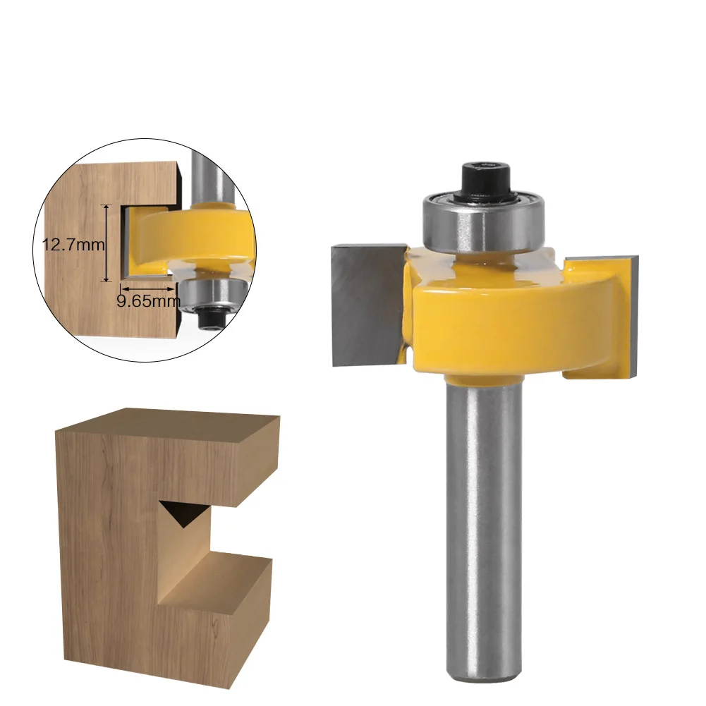 8mm Shank T-Slot T-Type Router Bit with Bearing Groove Milling Cutter 8x32x12.7mm
8mm Shank T-Slot T-Type Router Bit with Bearing Groove Milling Cutter 8x32x12.7mm