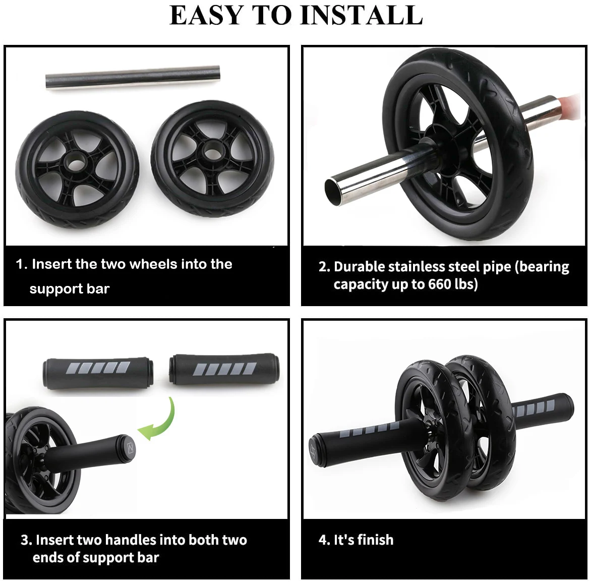 AB Roller Non-slip 15CM Tire Pattern Fitness Gym Exercise Abdominal Wheel Roller
AB Roller Non-slip 15CM Tire Pattern Fitness Gym Exercise Abdominal Wheel Roller