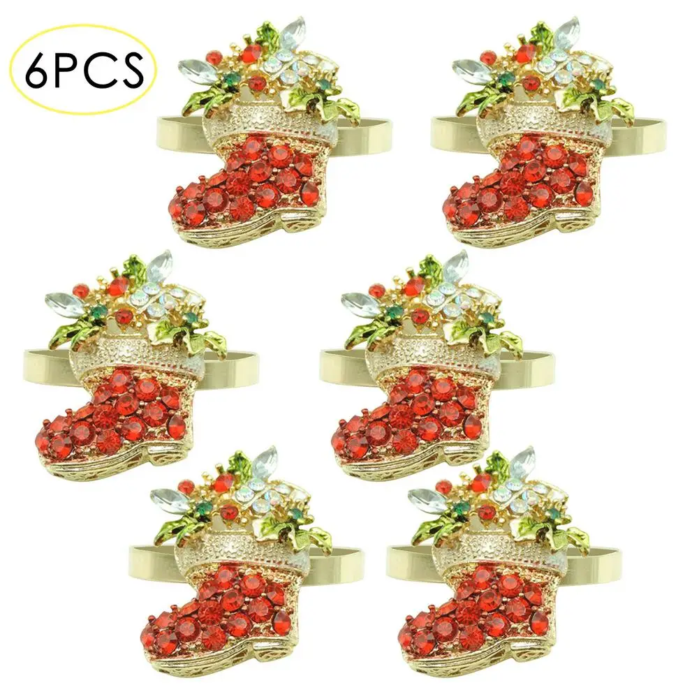 6PCS Metal Christmas Napkin Christmas Napkin Ring Wedding Banquet Hotel Table Supplies Christmas Party Home Decoration 
6PCS Metal Christmas Napkin Christmas Napkin Ring Wedding Banquet Hotel Table Supplies Christmas Party Home Decoration